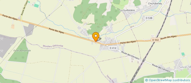 localisation de l'entreprise MONSIEUR THIERRY DULLIEUX  MOIDIEU-DETOURBE