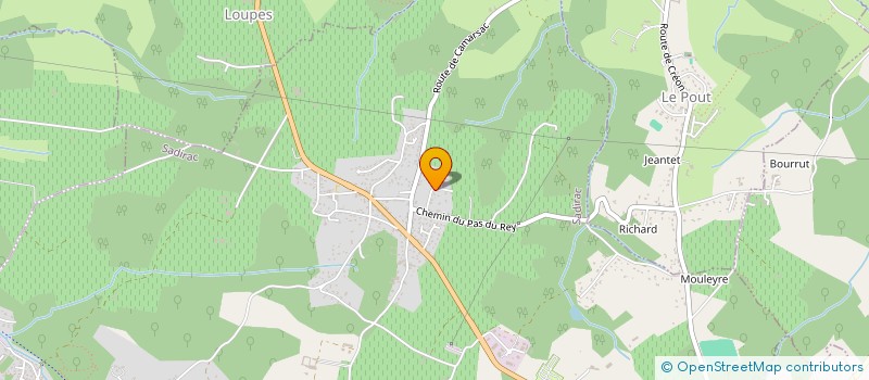 localisation de l'entreprise MONSIEUR THIERRY DULUC  LA SAUVE