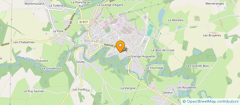 localisation de l'entreprise MONSIEUR THIERRY DUMERY à BOUSSAC
