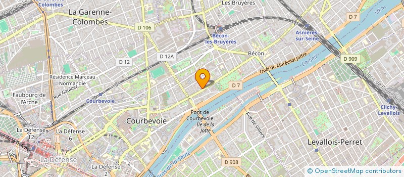 localisation de l'entreprise MONSIEUR THIERRY DUMONT à COURBEVOIE