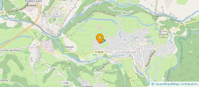 localisation de l'entreprise MONSIEUR THIERRY DUMONT  GUILLESTRE