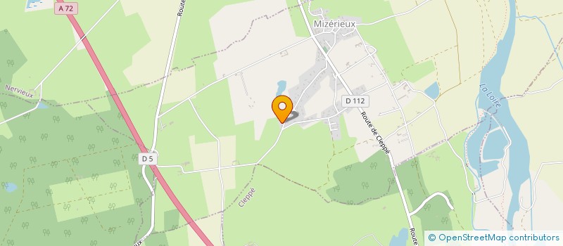 localisation de l'entreprise MONSIEUR THIERRY DUMORTIER  MIZERIEUX