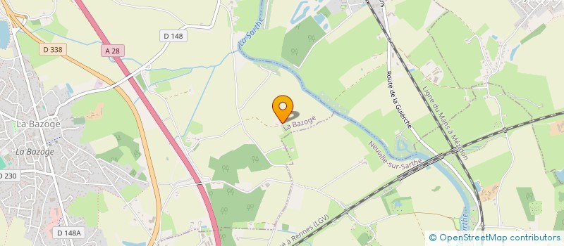 localisation de l'entreprise MONSIEUR THIERRY DUPIN  LA BAZOGE