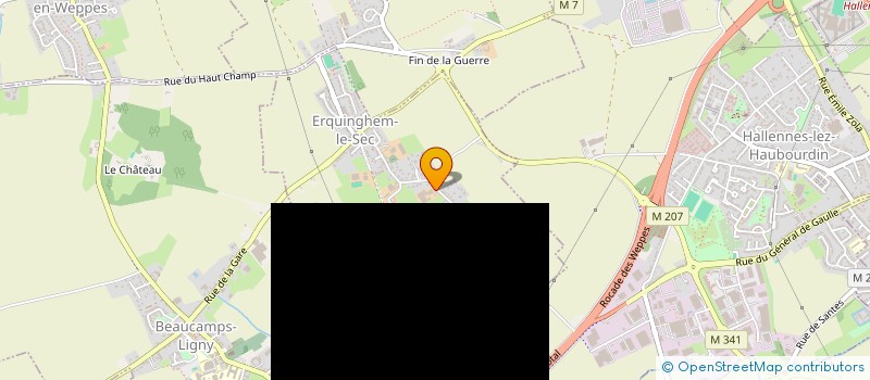 localisation de l'entreprise MONSIEUR THIERRY DUPUIS  ERQUINGHEM-LE-SEC