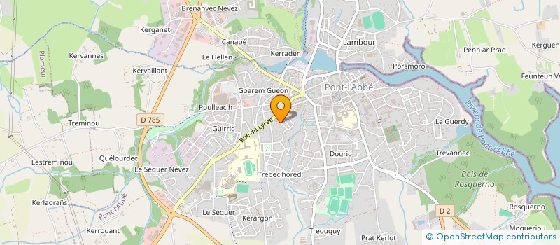 localisation de l'entreprise MONSIEUR THIERRY DURAND à PONT-L'ABBE