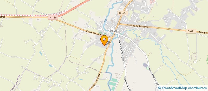 localisation de l'entreprise MONSIEUR THIERRY DURAND  SOUAL