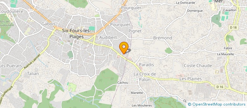 localisation de l'entreprise MONSIEUR THIERRY DURIEUX à SIX-FOURS-LES-PLAGES