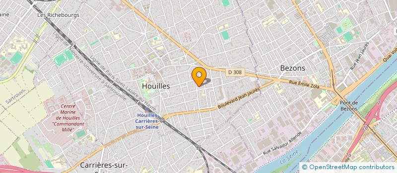 localisation de l'entreprise MONSIEUR THIERRY DUROT à HOUILLES