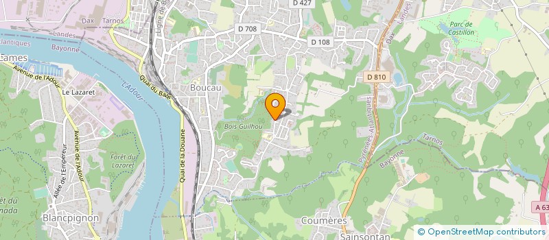 localisation de l'entreprise MONSIEUR THIERRY DURQUETY  BOUCAU