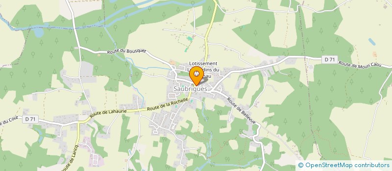 localisation de l'entreprise MONSIEUR THIERRY DUSSAU  SAUBRIGUES