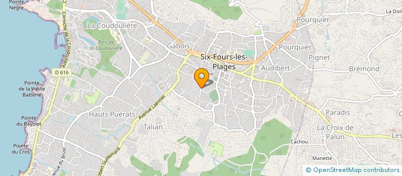 localisation de l'entreprise MONSIEUR THIERRY DUSSERT à SIX-FOURS-LES-PLAGES