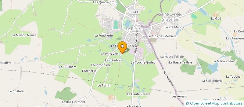 localisation de l'entreprise MONSIEUR THIERRY DUTERTRE  LE PERTRE