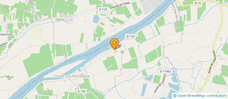 localisation de l'entreprise MONSIEUR THIERRY DUVIGNEAU-LOBRE  CIVRAC-SUR-DORDOGNE