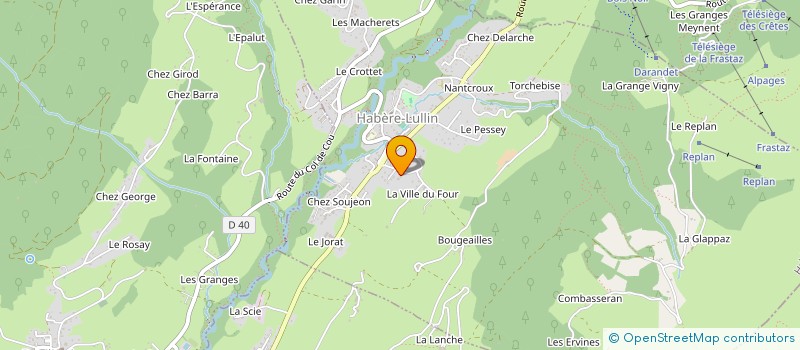 localisation de l'entreprise MONSIEUR THIERRY DUVILLARET  HABERE-LULLIN