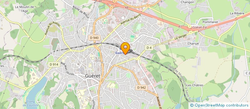 localisation de l'entreprise MONSIEUR THIERRY EDOUARD à GUERET