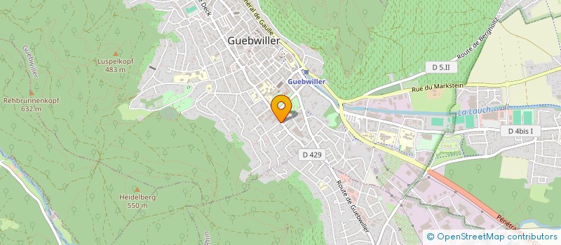 localisation de l'entreprise MONSIEUR THIERRY ELHAIK  GUEBWILLER