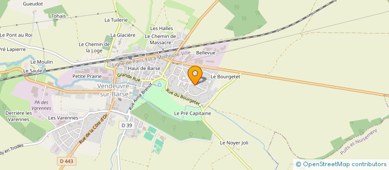 localisation de l'entreprise MONSIEUR THIERRY ERRECART  VENDEUVRE-SUR-BARSE