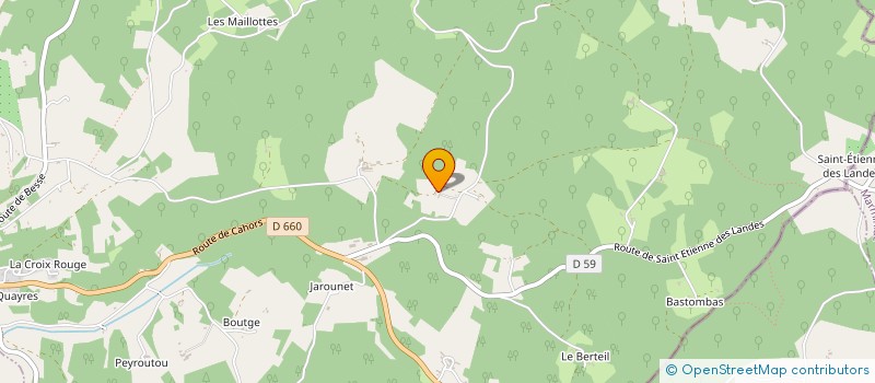 localisation de l'entreprise MONSIEUR THIERRY ESCANDE  LOUBEJAC