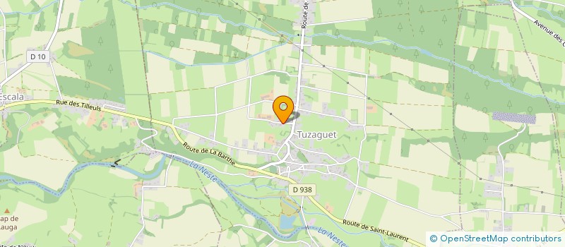 localisation de l'entreprise MONSIEUR THIERRY ESCOUBOUE  TUZAGUET