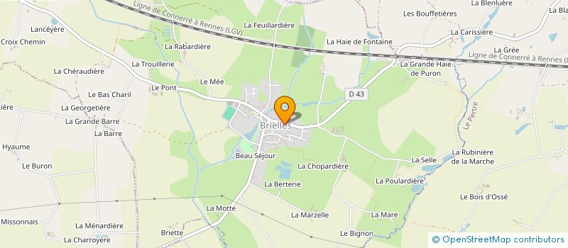 localisation de l'entreprise MONSIEUR THIERRY ESNEU  BRIELLES