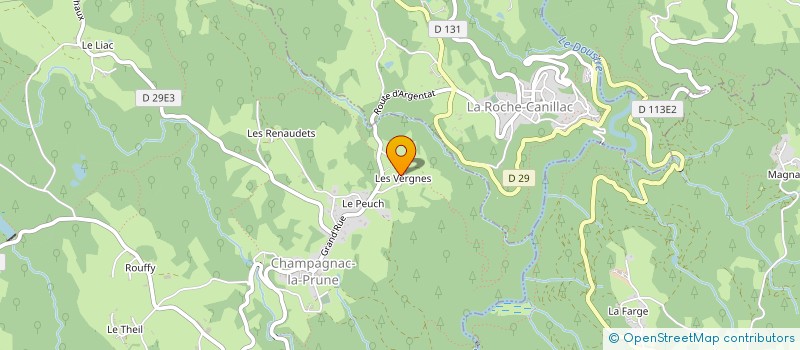 localisation de l'entreprise MONSIEUR THIERRY ESPARGILIERE  CHAMPAGNAC-LA-PRUNE