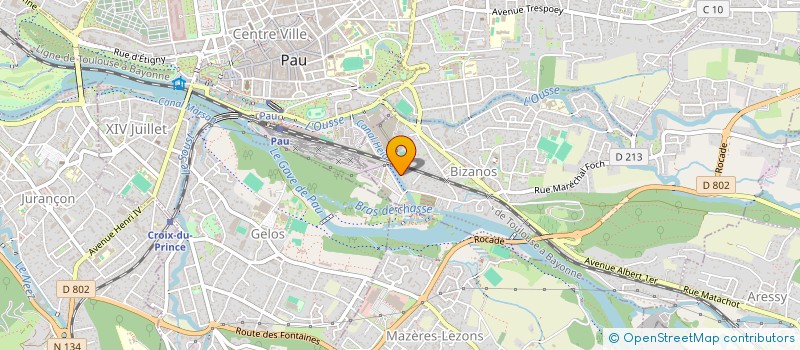 localisation de l'entreprise MONSIEUR THIERRY ESPELUSE  BIZANOS