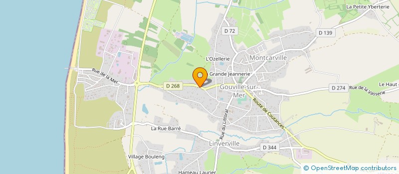 localisation de l'entreprise MONSIEUR THIERRY EUDES  GOUVILLE-SUR-MER