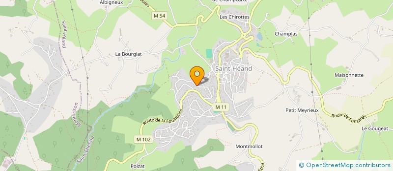 localisation de l'entreprise MONSIEUR THIERRY EXBRAYAT  SAINT-HEAND