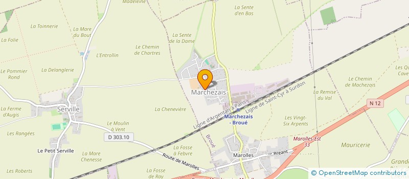 localisation de l'entreprise MONSIEUR THIERRY FABRE à MARCHEZAIS