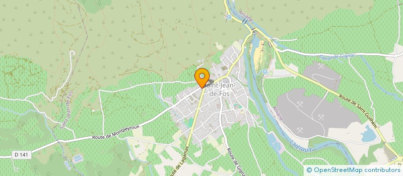 localisation de l'entreprise MONSIEUR THIERRY FABRE  SAINT-JEAN-DE-FOS