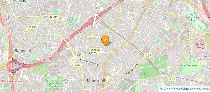 localisation de l'entreprise MONSIEUR THIERRY FACY à MONTREUIL