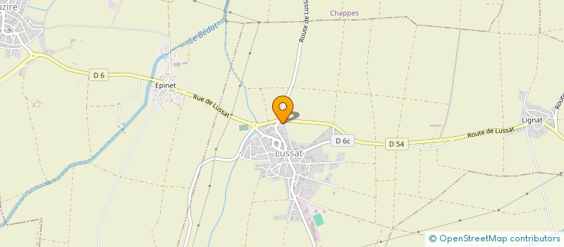 localisation de l'entreprise MONSIEUR THIERRY FARGHEN  LUSSAT