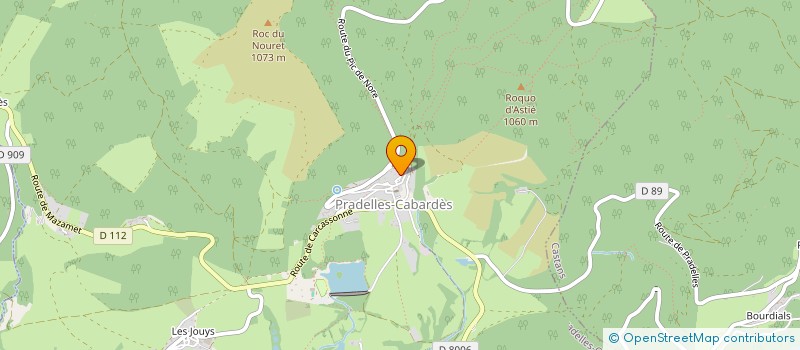 localisation de l'entreprise MONSIEUR THIERRY FARGUES  PRADELLES-CABARDES