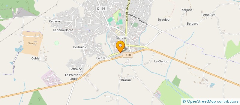 localisation de l'entreprise MONSIEUR THIERRY FAULKNER à SURZUR