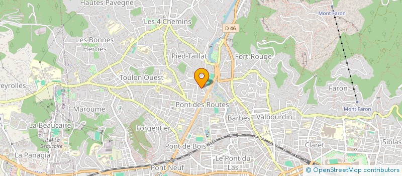 localisation de l'entreprise MONSIEUR THIERRY FAURE  TOULON