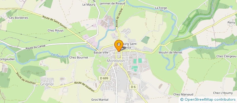 localisation de l'entreprise MONSIEUR THIERRY FAURE  MONTBRON