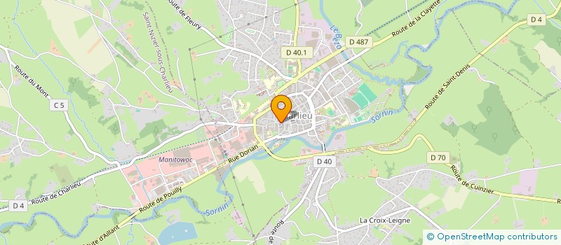 localisation de l'entreprise MONSIEUR THIERRY FAUVEAU  CHARLIEU