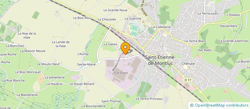 localisation de l'entreprise MONSIEUR THIERRY FAVREAU à SAINT-ETIENNE-DE-MONTLUC