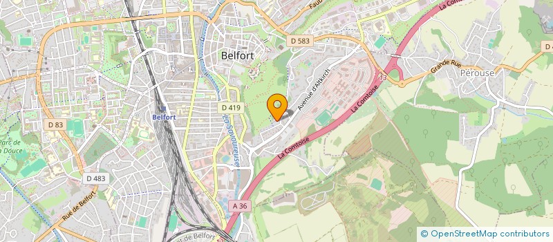 localisation de l'entreprise MONSIEUR THIERRY FELIX  BELFORT