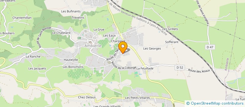 localisation de l'entreprise MONSIEUR THIERRY FERNANDES  AMBIERLE