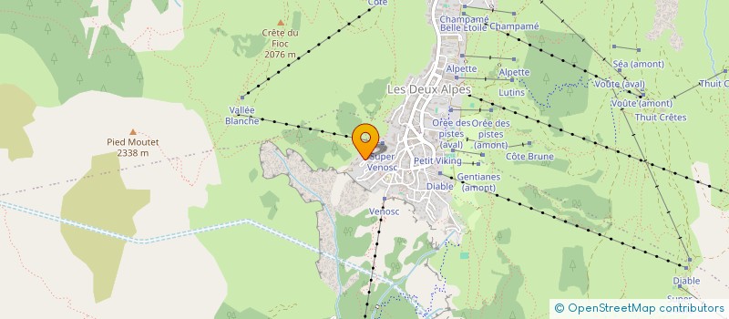 localisation de l'entreprise MONSIEUR THIERRY FERNANDEZ  LES DEUX ALPES