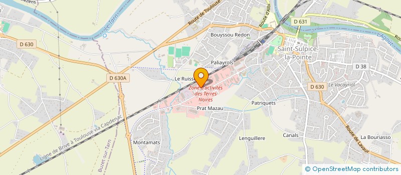 localisation de l'entreprise MONSIEUR THIERRY FERRAND  SAINT-SULPICE-LA-POINTE