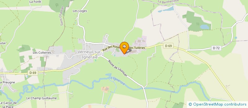 localisation de l'entreprise MONSIEUR THIERRY FEUILLADE à VERNEUIL-SUR-IGNERAIE
