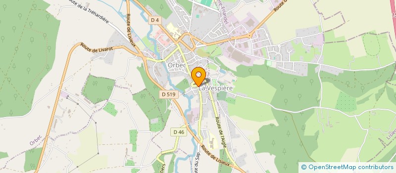 localisation de l'entreprise MONSIEUR THIERRY FEUILLET  ORBEC