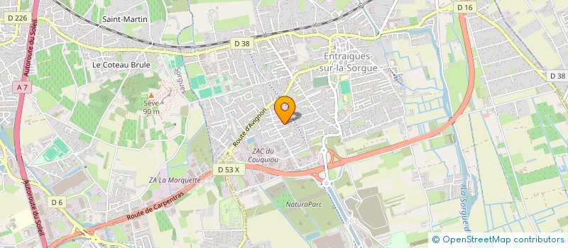 localisation de l'entreprise MONSIEUR THIERRY FEVRE  ENTRAIGUES-SUR-LA-SORGUE