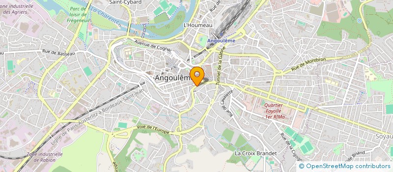 localisation de l'entreprise MONSIEUR THIERRY FICHEUX à ANGOULEME