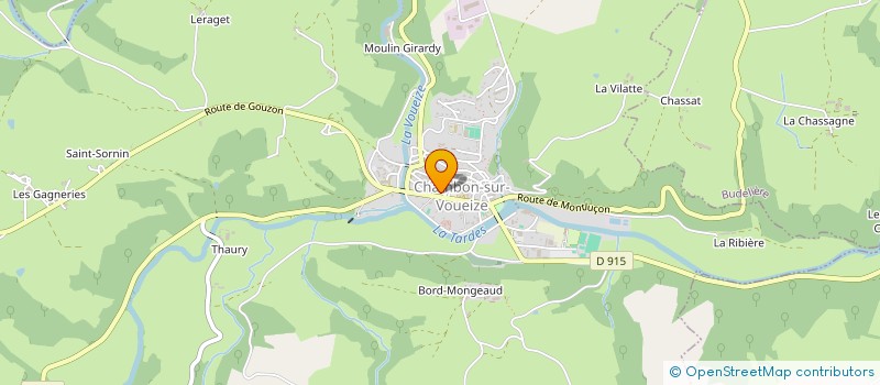 localisation de l'entreprise MONSIEUR THIERRY FILLORD  CHAMBON-SUR-VOUEIZE