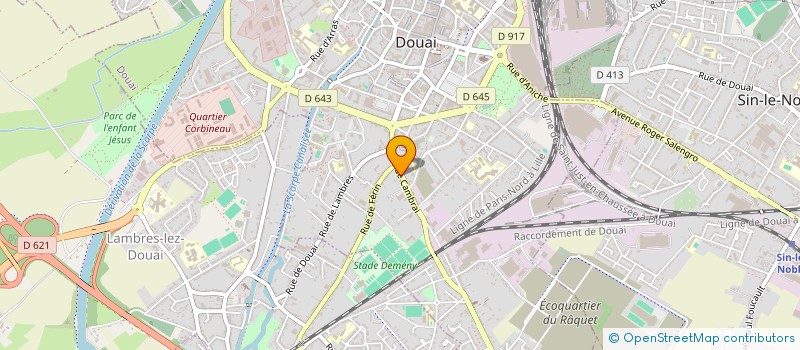 localisation de l'entreprise MONSIEUR THIERRY FLAHAUT à DOUAI