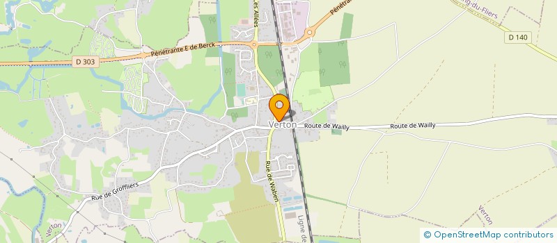 localisation de l'entreprise MONSIEUR THIERRY FLAMENT  VERTON