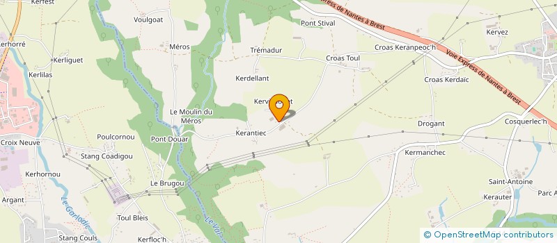 localisation de l'entreprise MONSIEUR THIERRY FLATRES à MELGVEN